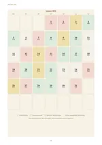 Kalender: Lesehilfe und Januar